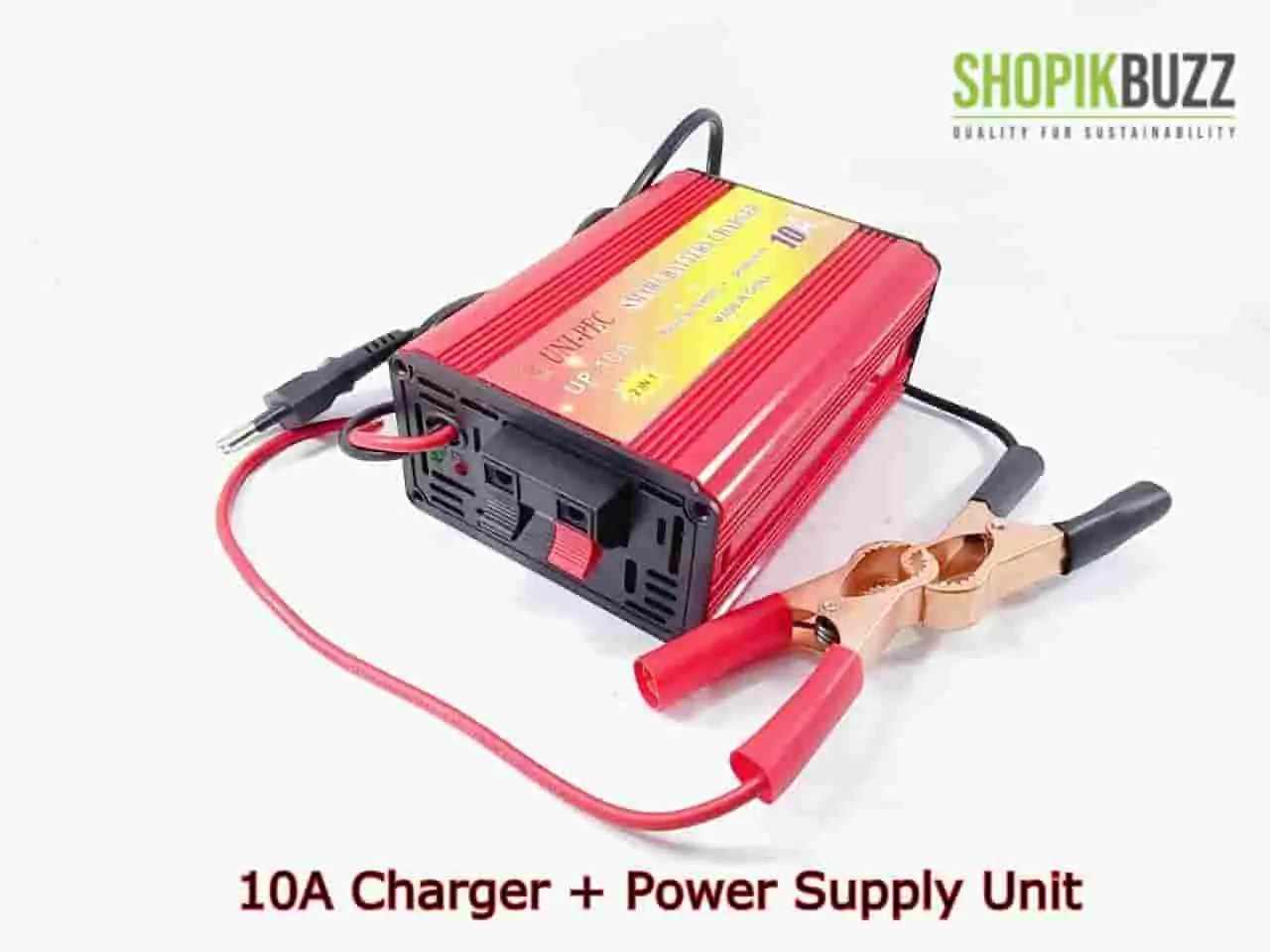 10A 2in1 Charger + Power supply Smart Battery Charger Shopikbuzz