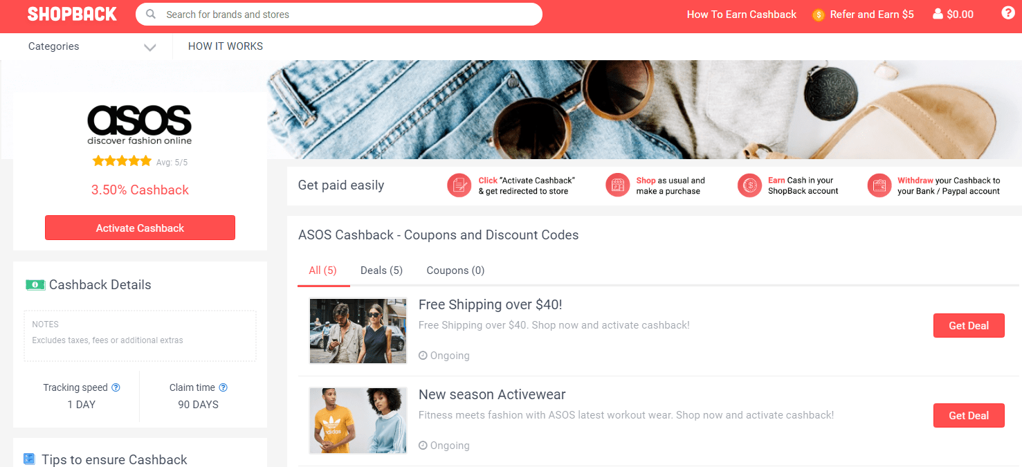 ASOS Discount Code & Cashback December 2019 Promo ShopBack Australia