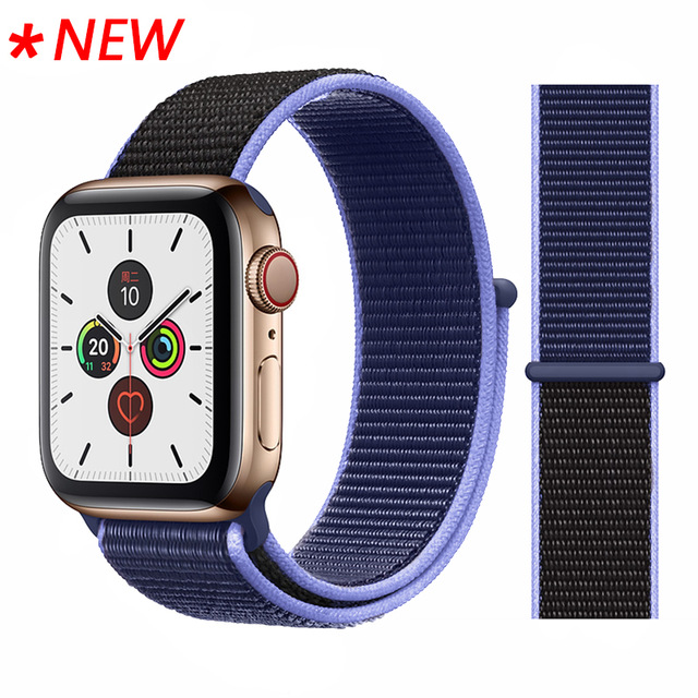 Apple Watch 42mm44mm Nylon Strap Navy Blue in Pakistan