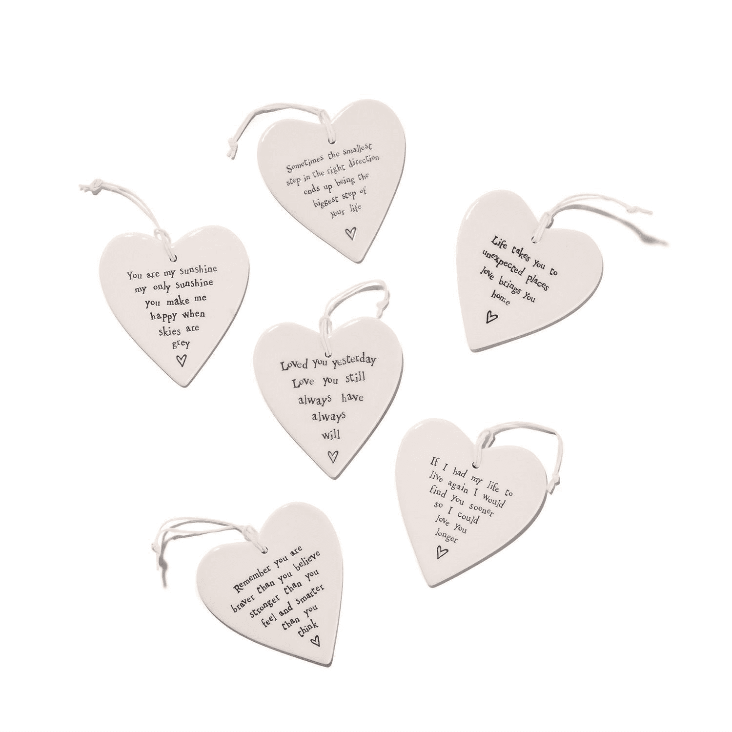 Heart Hanging Tag Two's Company Iris Gifts & Décor