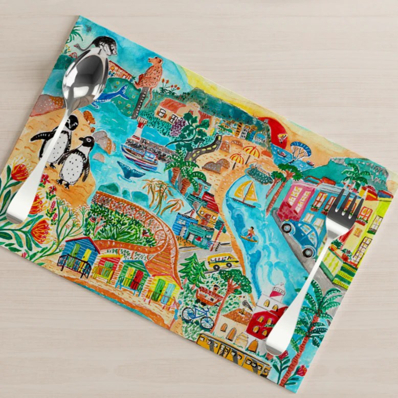 Cape Town Recycled Placemats (Set of 4) Ithemba Creations