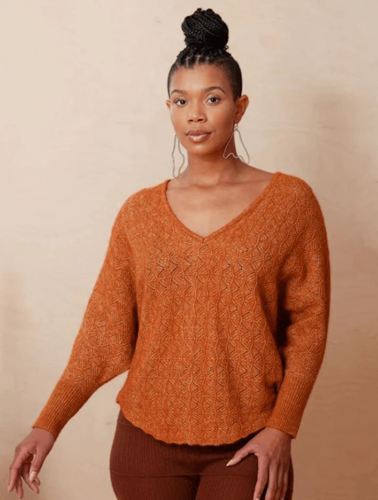 Ryu V 'Tina" Top in Rust JAYNE Boutique