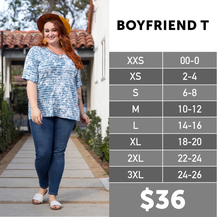 Lularoe denim sizing chart