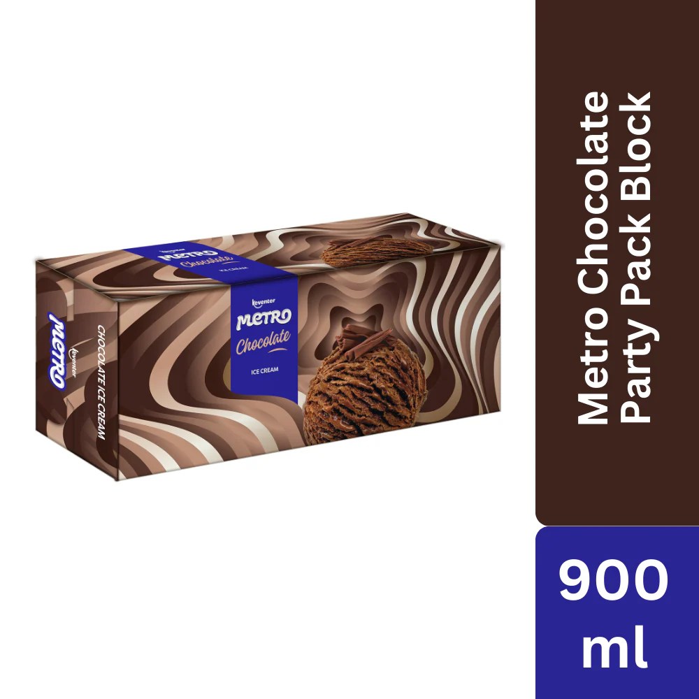 Keventer Metro Chocolate Party Pack Ice Cream 900ml