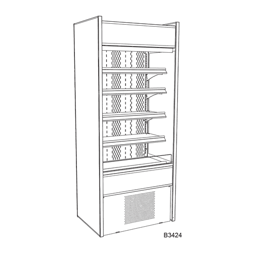 B6624 Structural Concepts Merchandiser Each Shop Kitchen Solutions