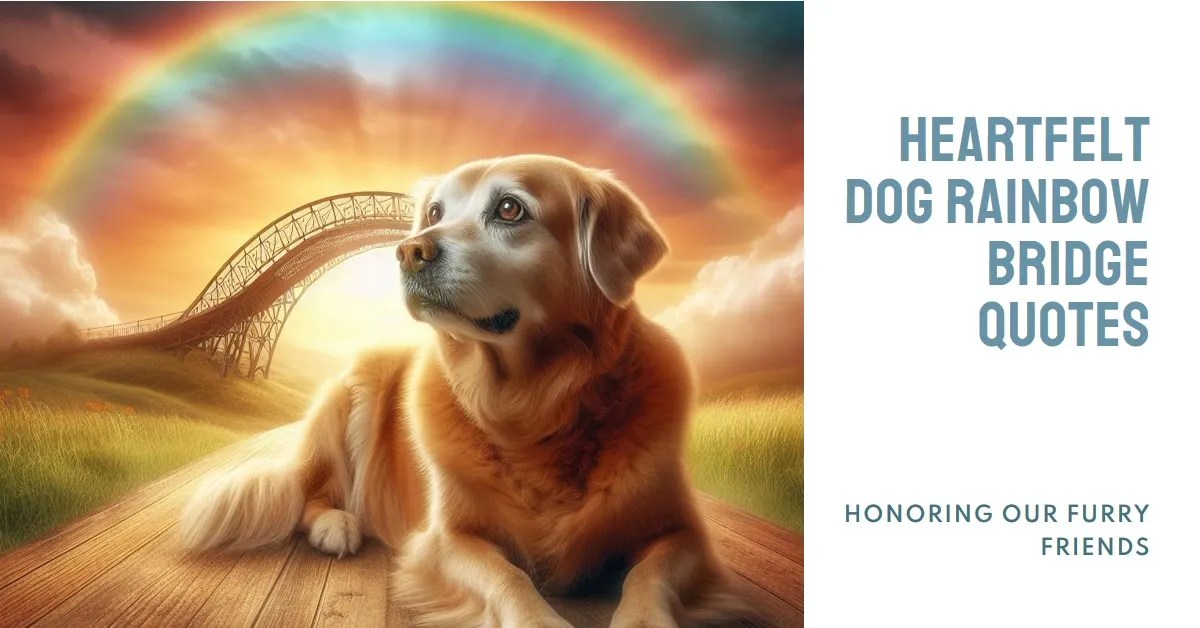 60+ Comforting Dog Rainbow Bridge Quotes after a Dogs Death