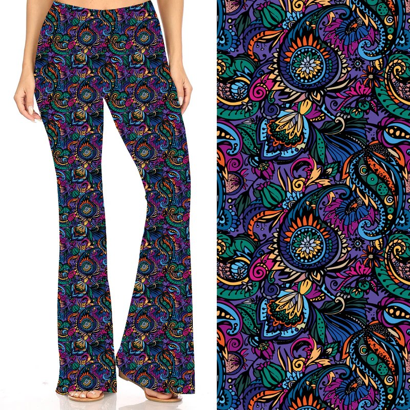 Paisley Path Deluxe Bell Bottoms natopia