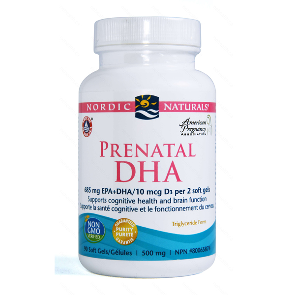 Nordic Naturals Prenatal DHA 685 mg 90 SG Supplements & Vitamins Store