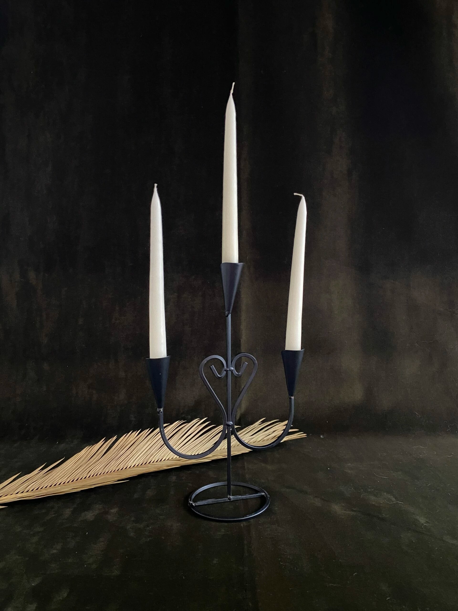 Vintage Black Metal Candelabra Pelavida Shop For Life