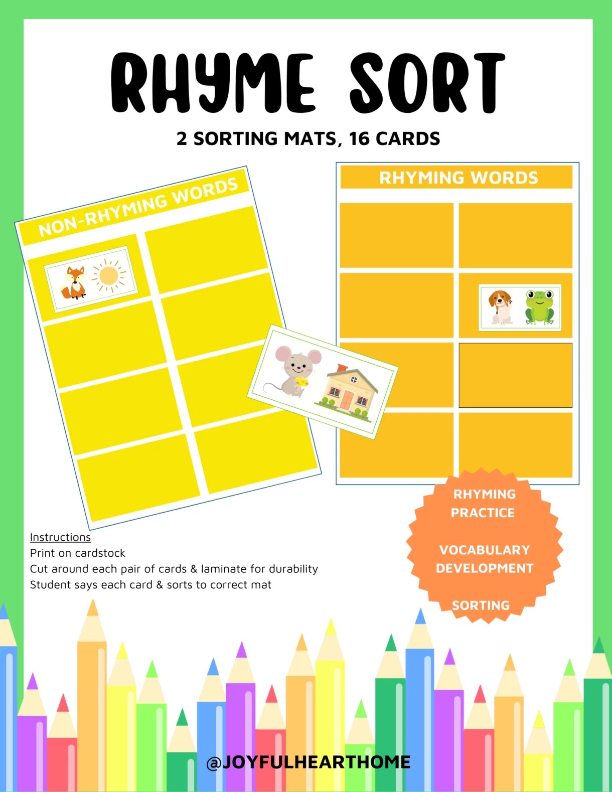 Rhyme Sort Pelavida Shop For Life