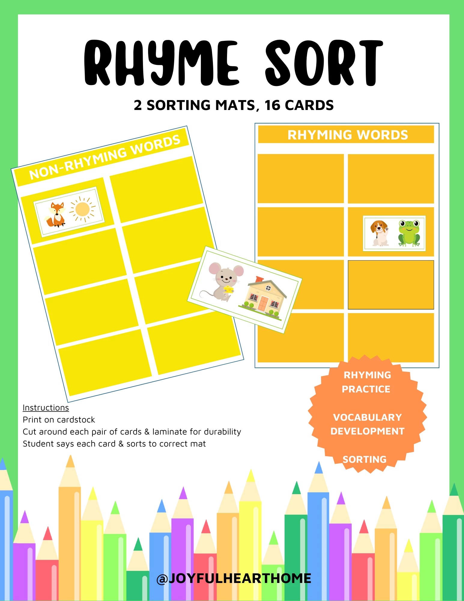 Rhyme Sort Pelavida Shop For Life