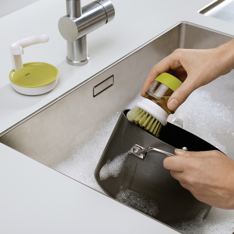 Palm Scrub™ Soap Dispensing Brush Joseph Joseph