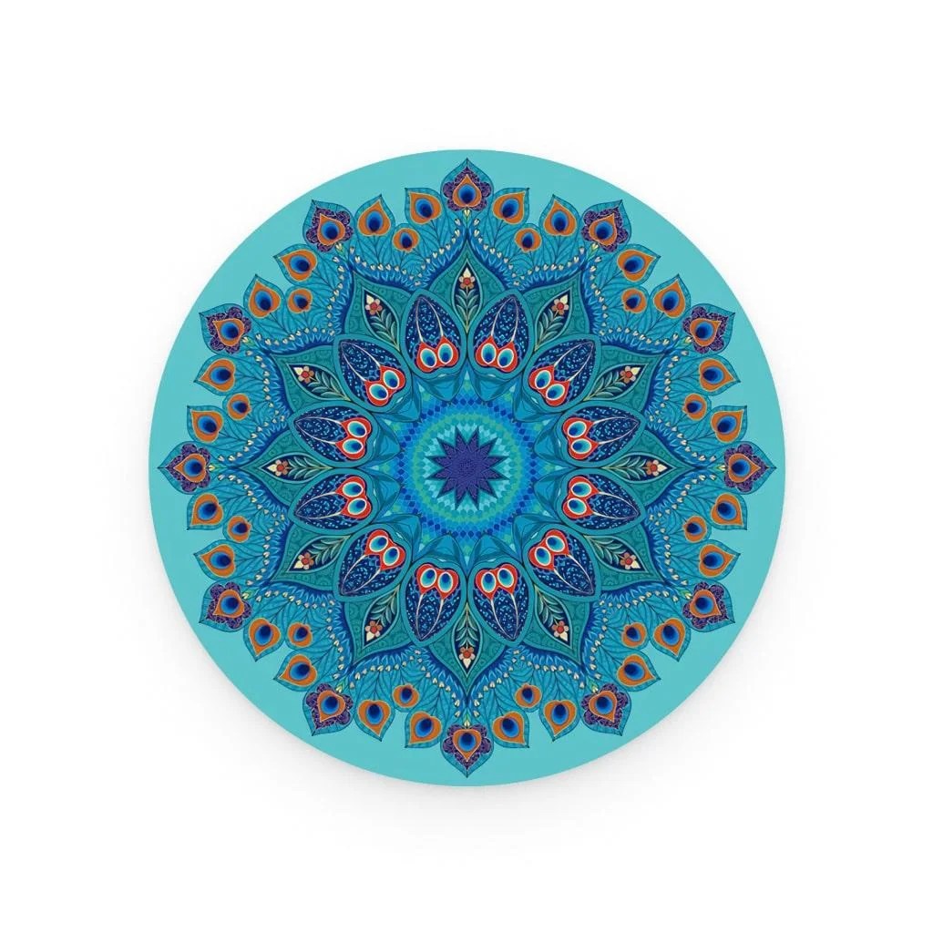 Round Suede Yoga Mat Shopperwide