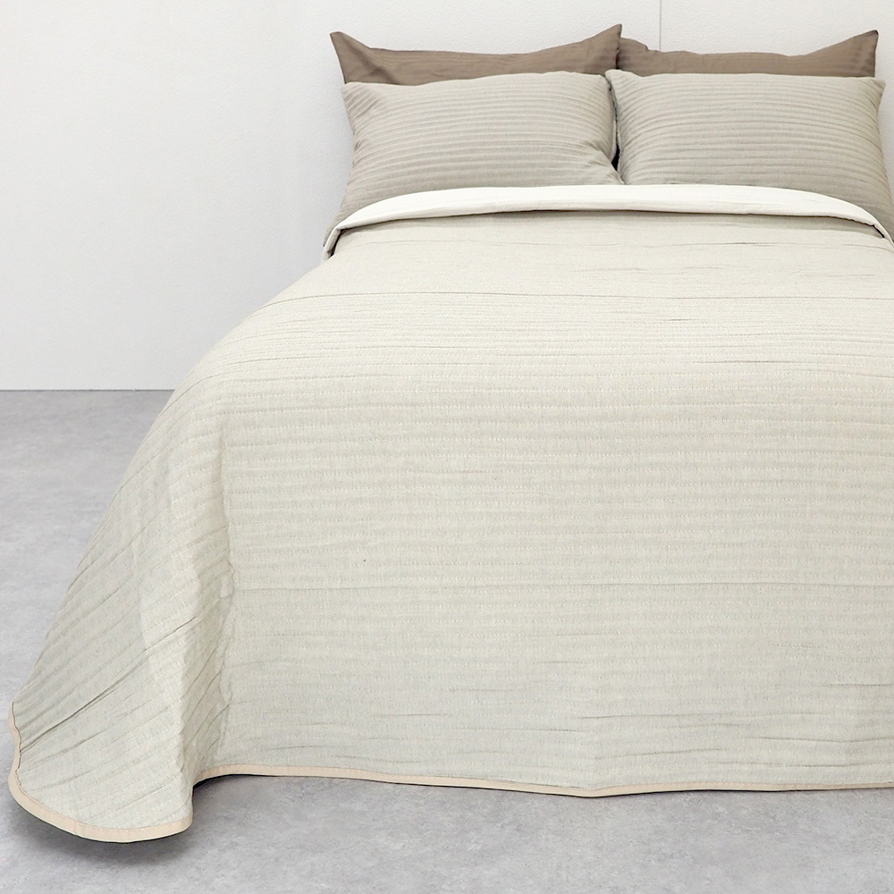 無地 ベッドカバー おしゃれ マルチカバー ベッドスプレッド 200×270cm sofia LISA リサ 綿50％ 00262027