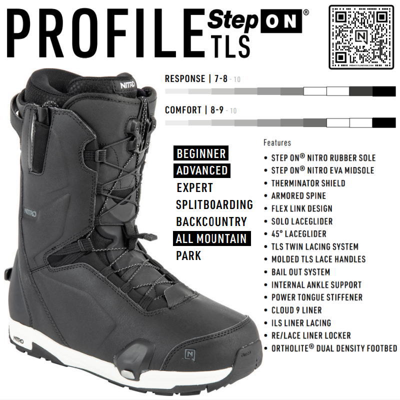 2324 NITRO PROFILE TLS STEP ON + BURTON STEP ON ナイトロ バートン メンズ スノーボード