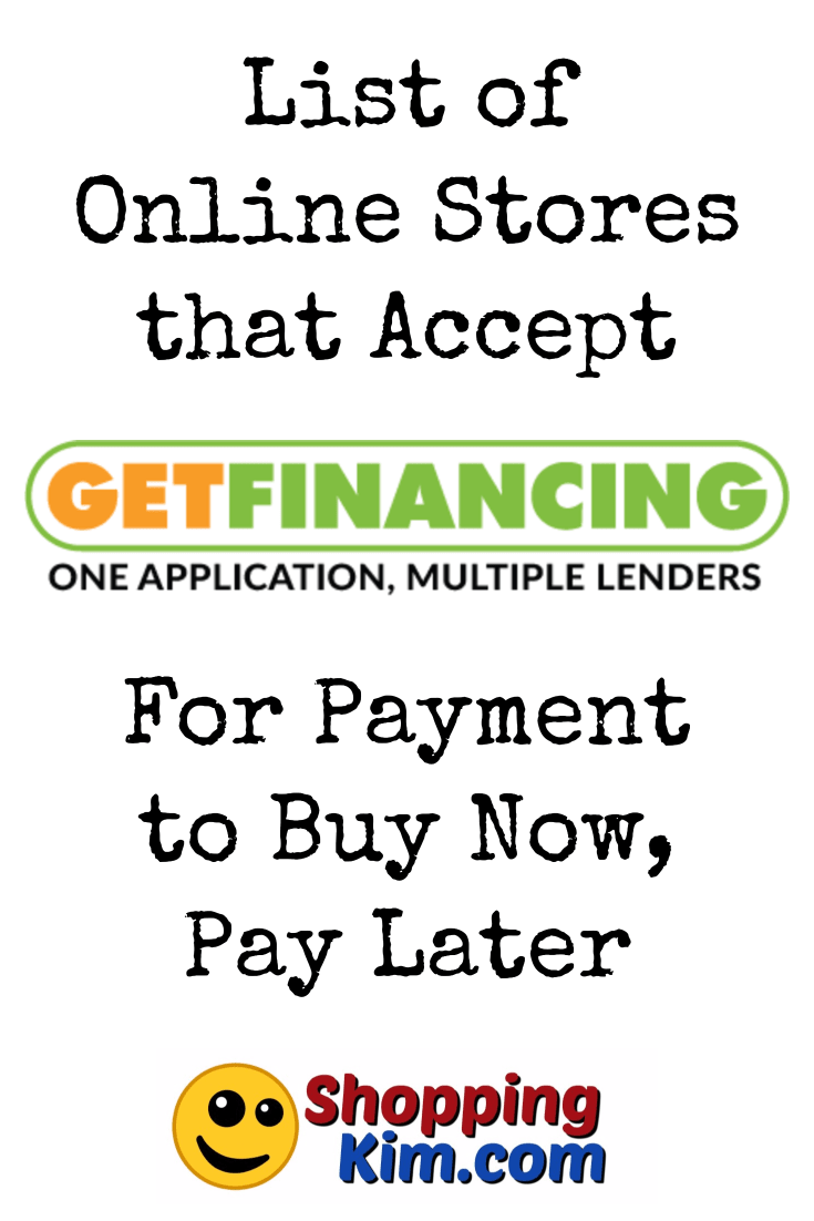 List of Online Stores That Accept GetFinancing Shopping Kim