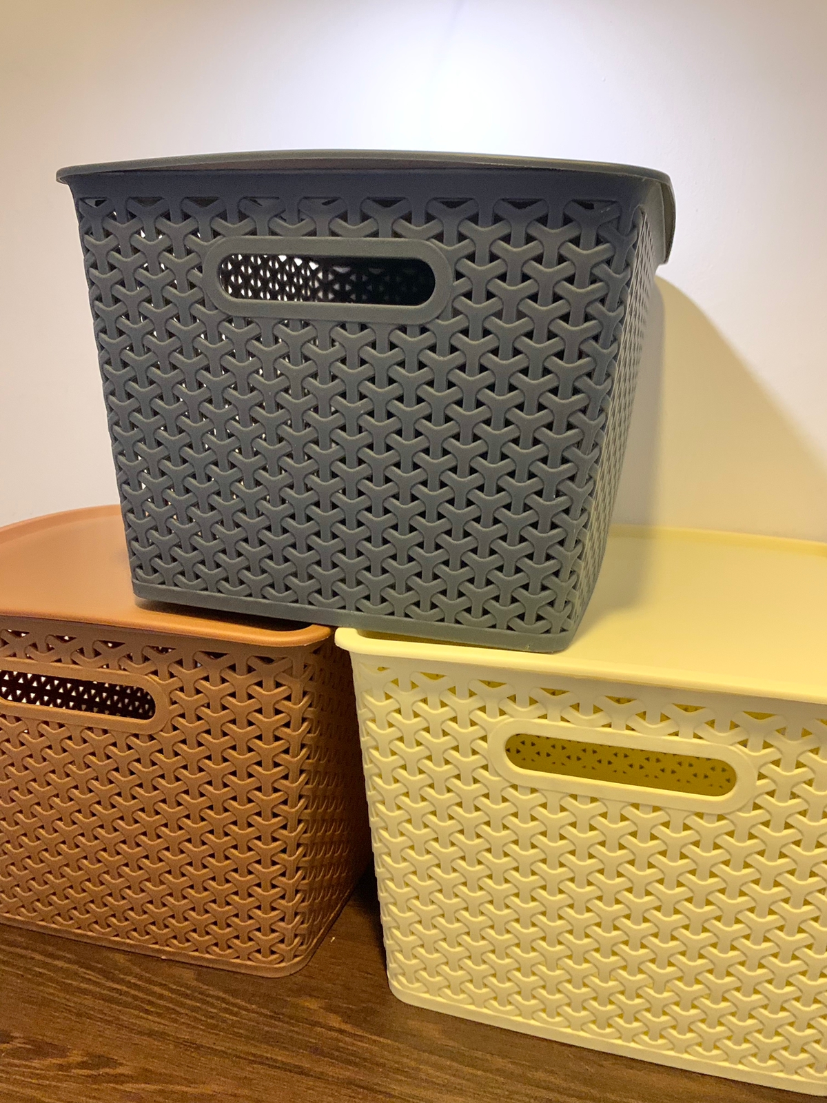 Large Storage Basket With Lid The Shopping Kingdom