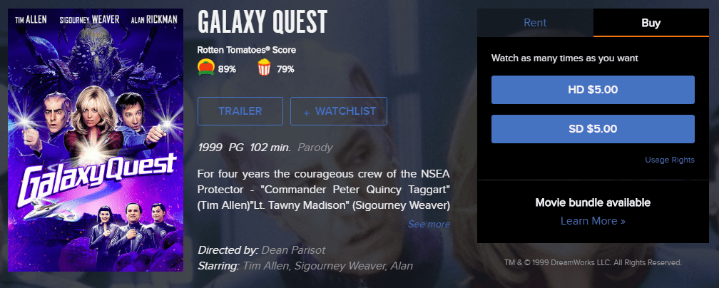 Does Amex Platinum Card Streaming Subscription credit work for Vudu or FandangoNow purchases? No