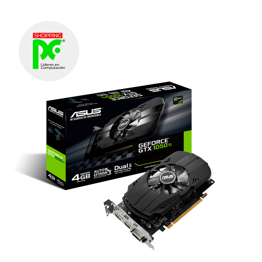 TARJETA DE VIDEO ASUS GTX 1050TI 4GB – SHOPPING PC