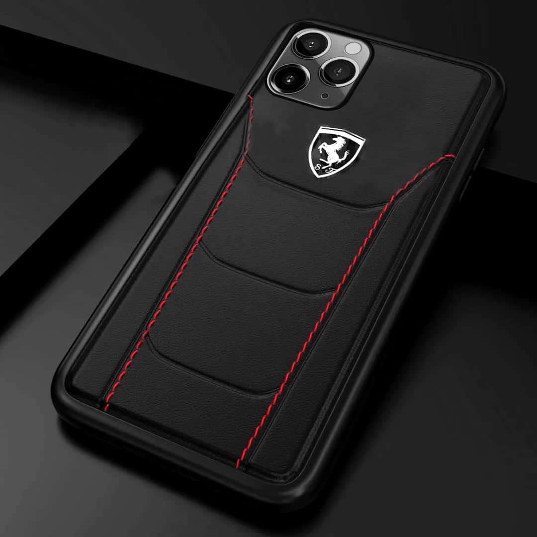 Ferrari Heritage Leather Case for iPhone 12 Series Shoppodiction.in
