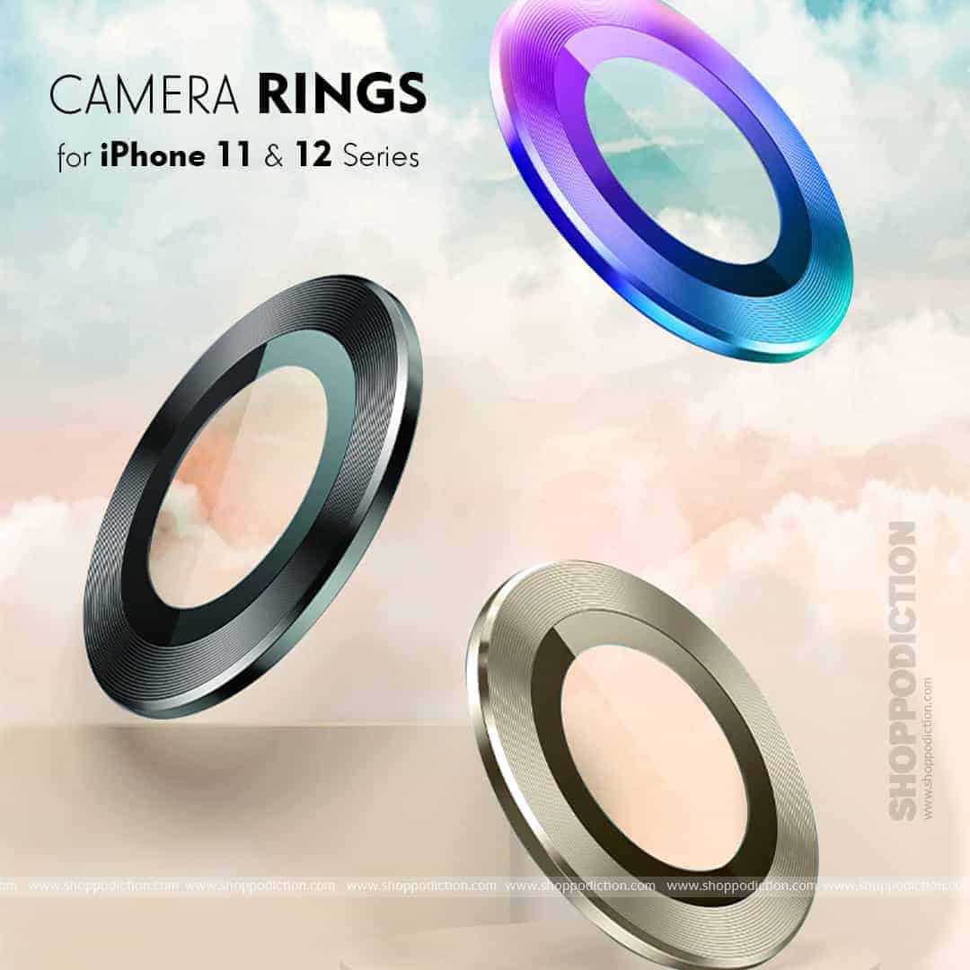 Camera Metal Rings Tempered Glass Lens Protector Shoppodiction.in