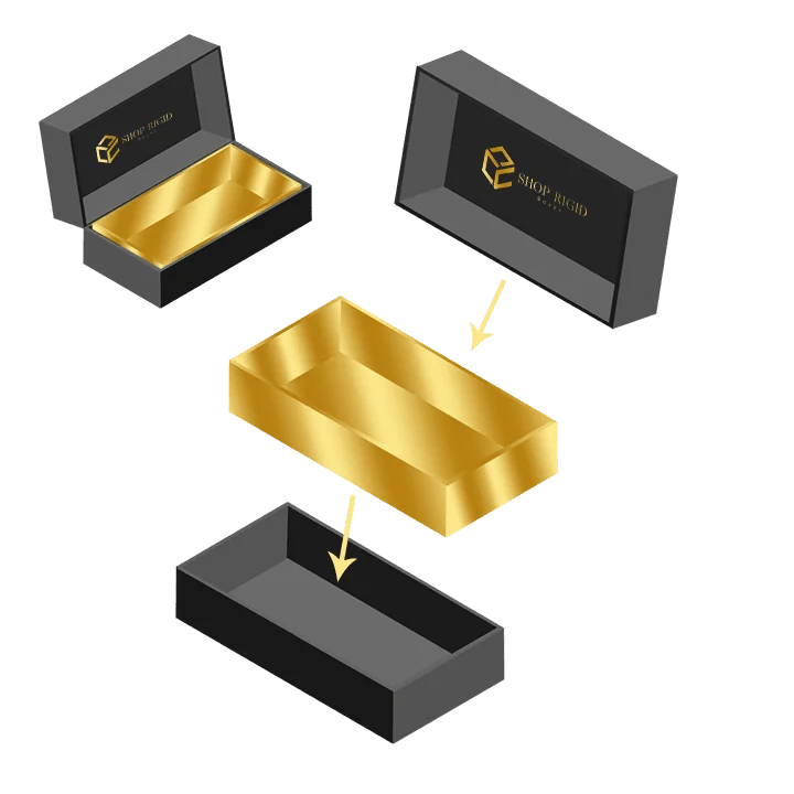 Wholesale Custom Printed Foldable Rigid Boxes ShopRigidBoxes