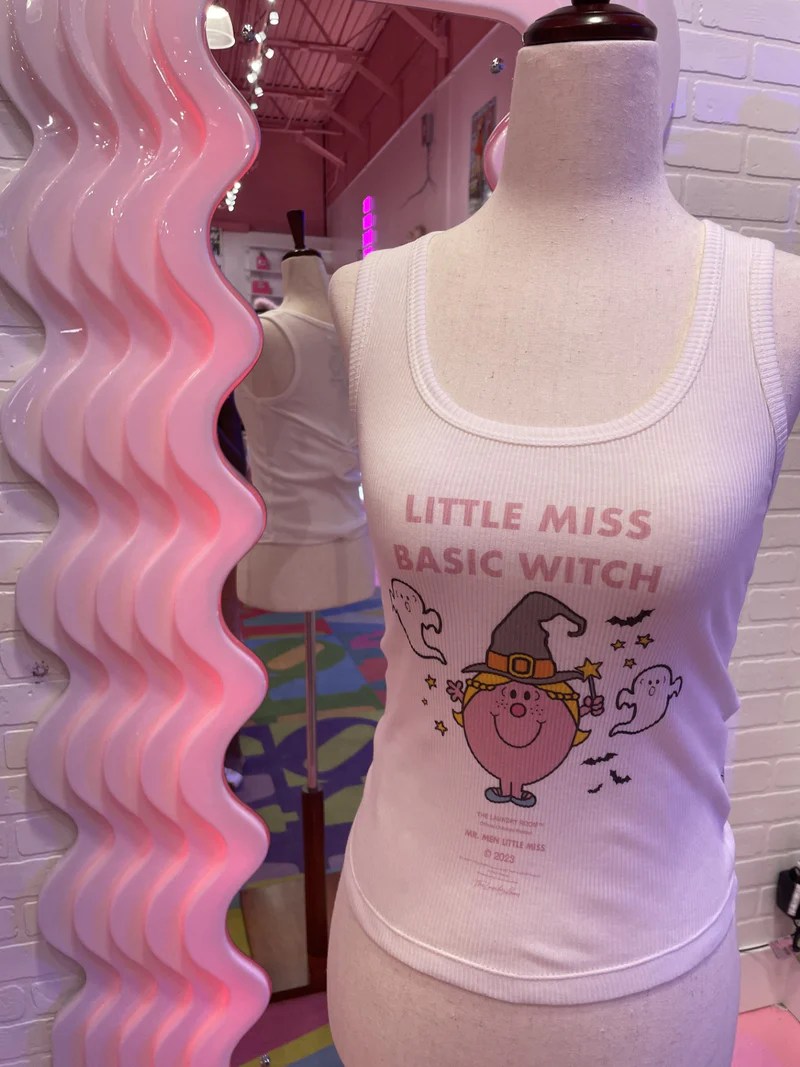 Little Miss Basic Witch Ribbed Tank Rolling Rack Boutique