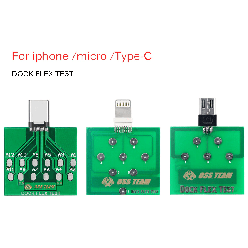 Micro USB Dock Flex Test Board For Phone U2 Charging Port Testing Tool