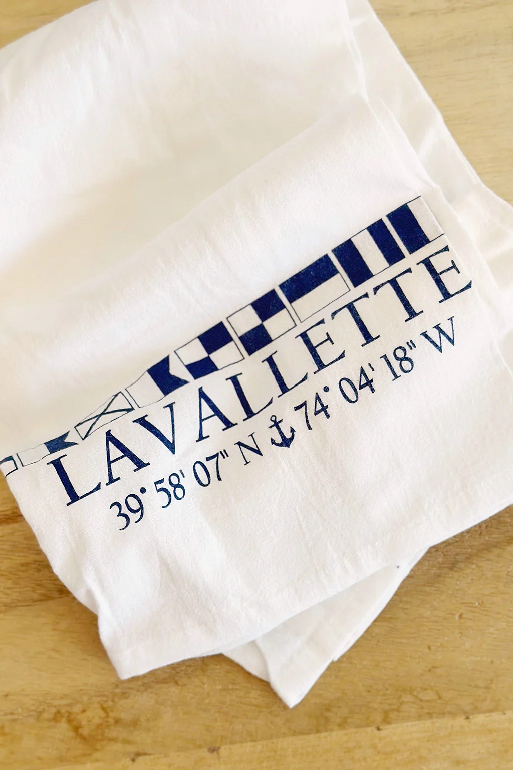 Lavallette Coordinates Navy Tea Towel shopsalthouse