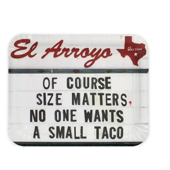 Party Plate Size Matters Shop Signatures