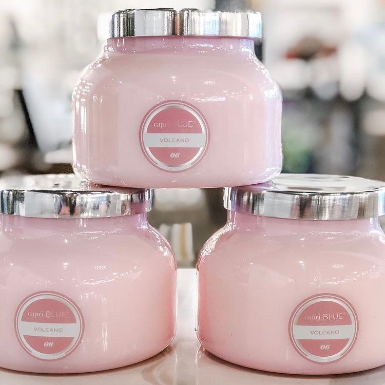 Volcano Bubblegum Glass Candle Jar Shop Signatures