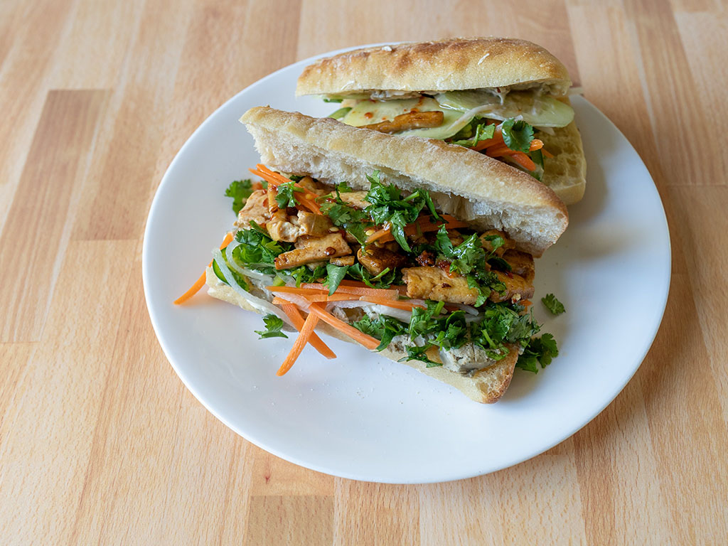 Lemongrass Tofu Banh Mi Shop Smart