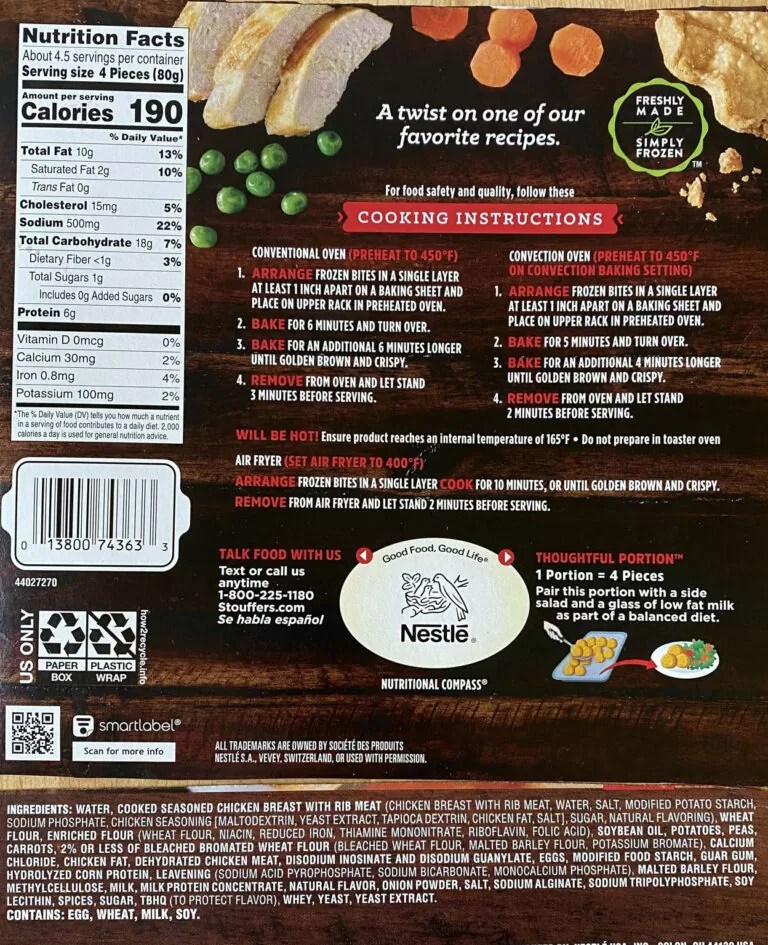 Stouffer’s Chicken Pot Pie Bites a poor effort Shop Smart