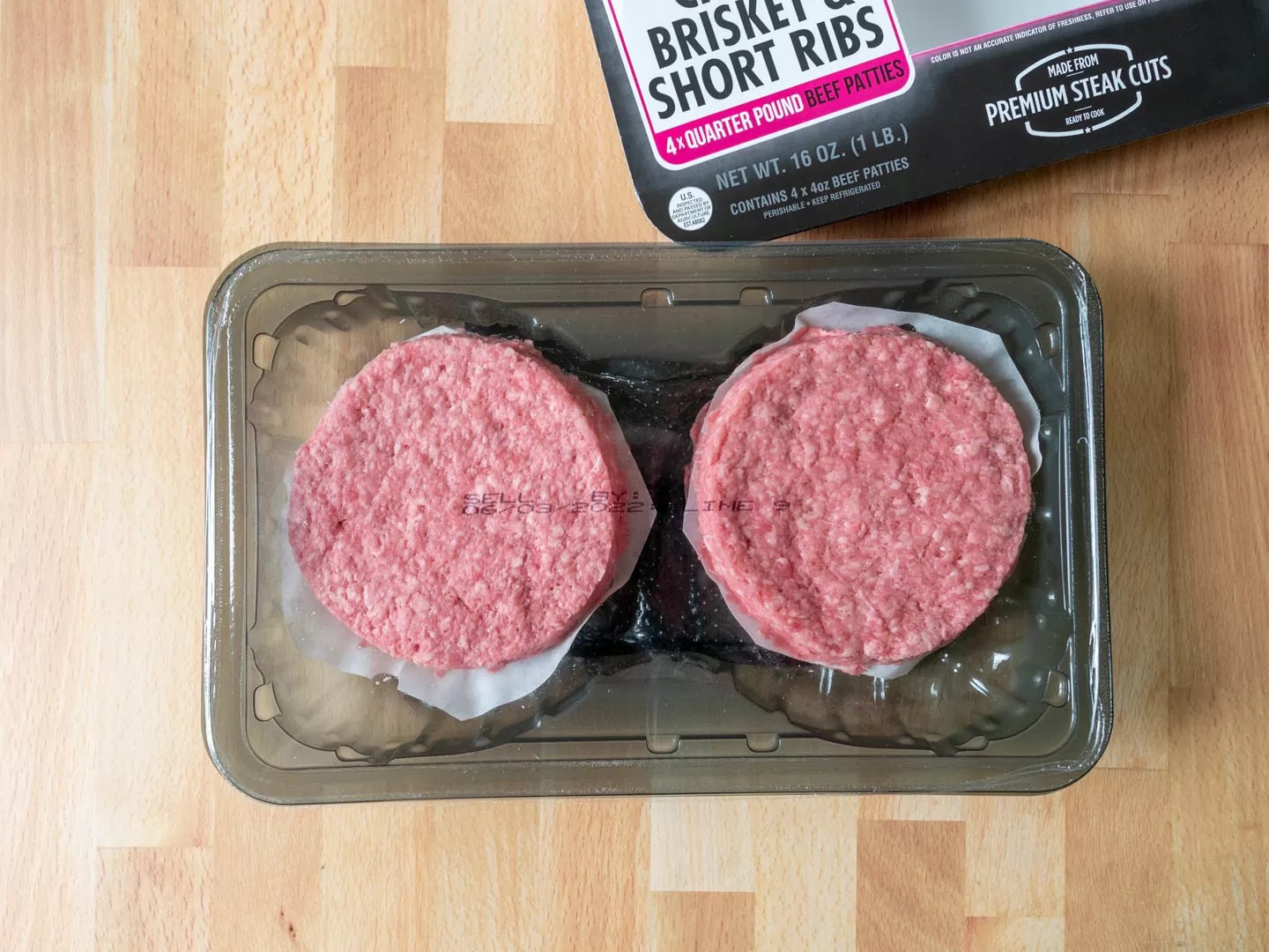 Meat District Chuck Brisket and Short Ribs burger patties review Shop