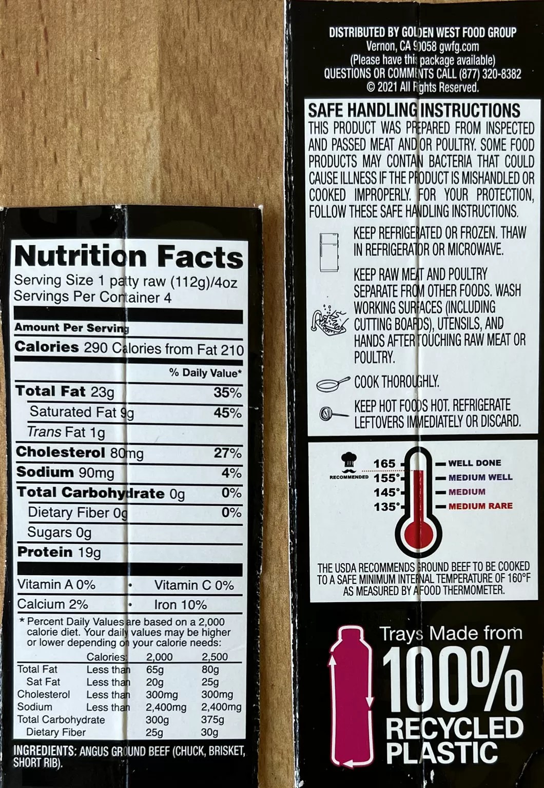 Meat District Chuck Brisket and Short Ribs burger patties review Shop