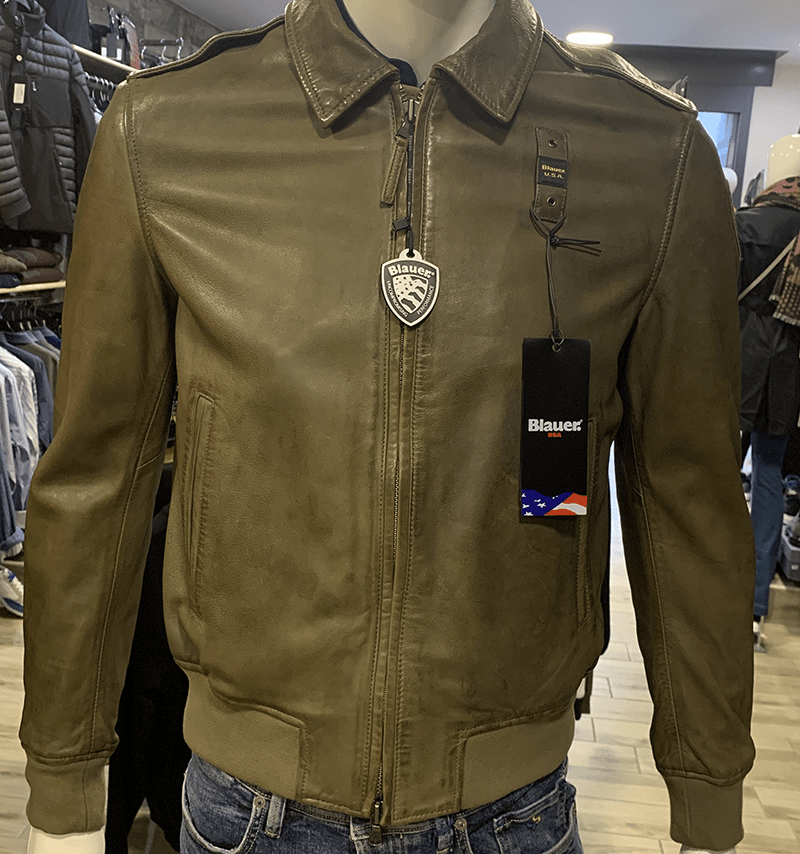 Blauer giubbino modello smith in pelle Time Outlet solo