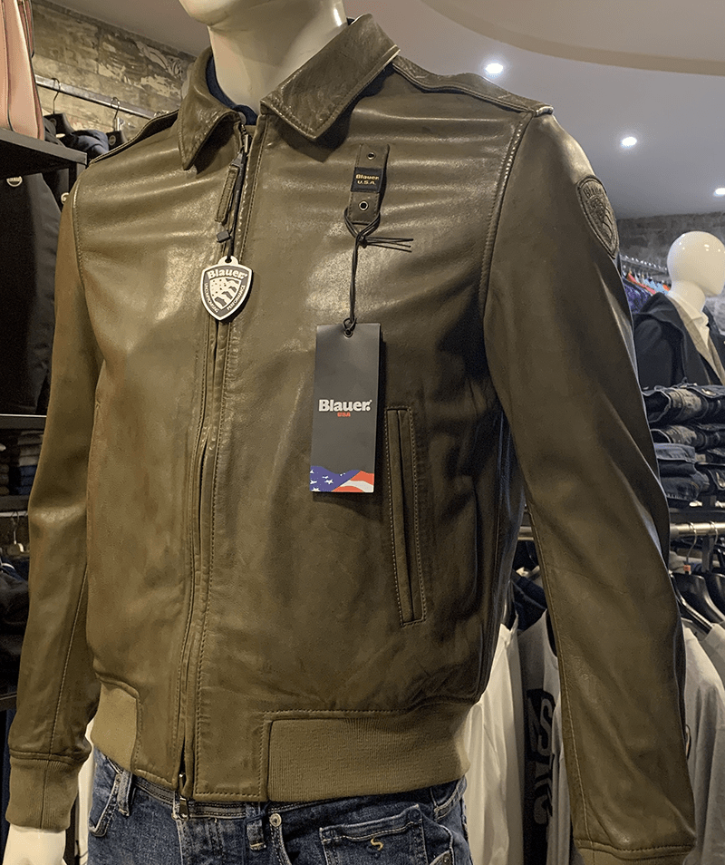 Blauer giubbino modello smith in pelle Time Outlet solo