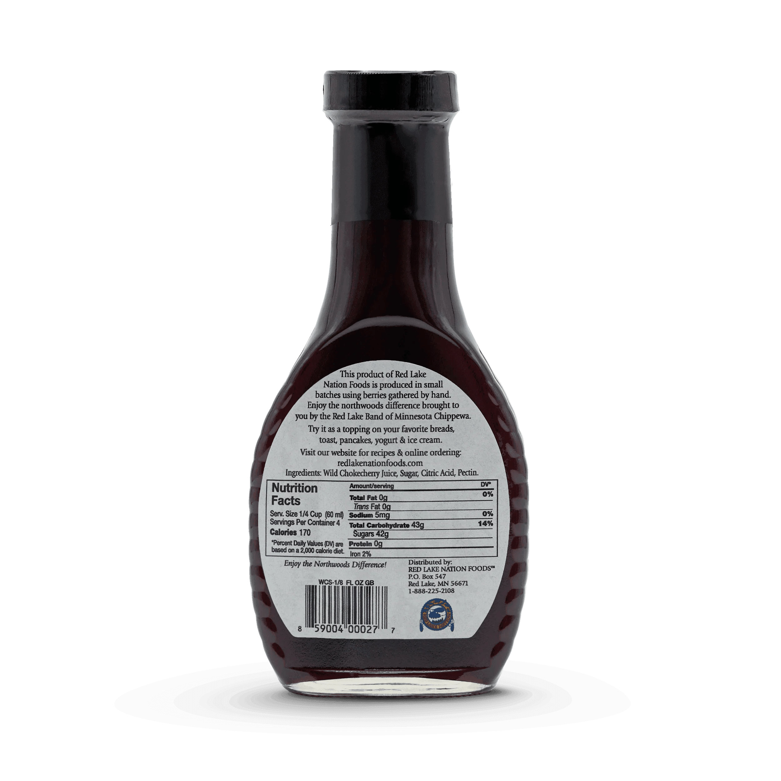 Red Lake Nation Foods Chokecherry Syrup (asasaweminzhiiwaagamizigan