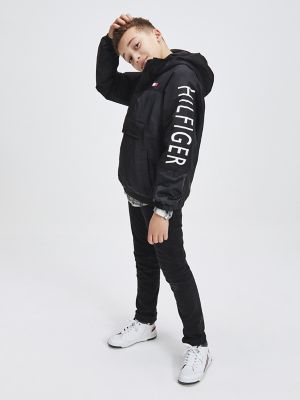Kids' Recycled Hooded Popover Jacket | Tommy Hilfiger