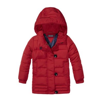 Tommy Hilfiger Big Girl's Th Kids Hooded Mini Jacket