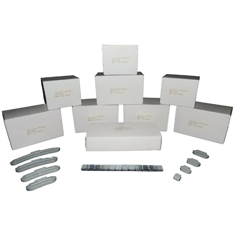 Wheel Weights Basic Includes steel clip on and adhesive wheel weights