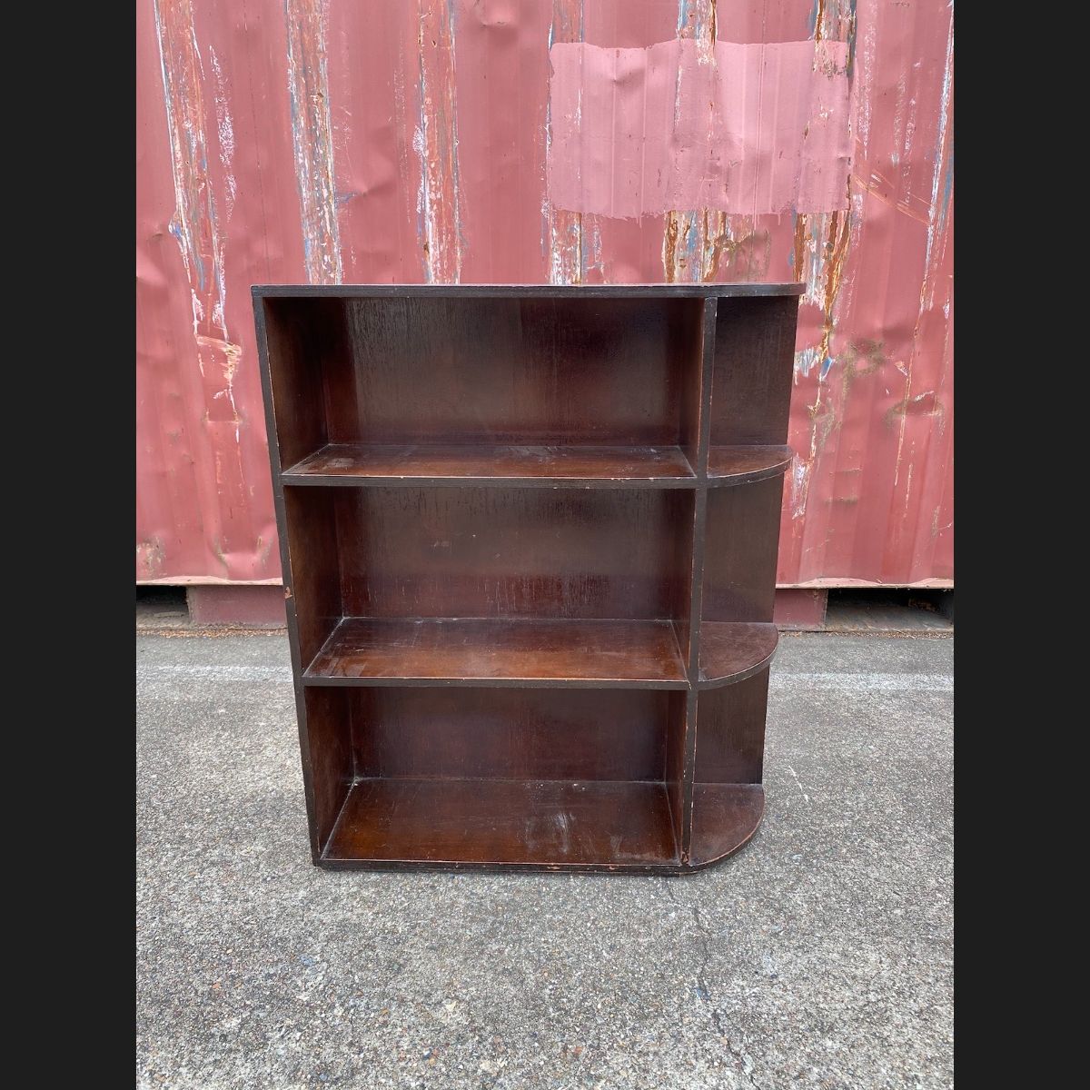 Three Shelf Book Shelf with Rounded End Shelves ShopUp Retail