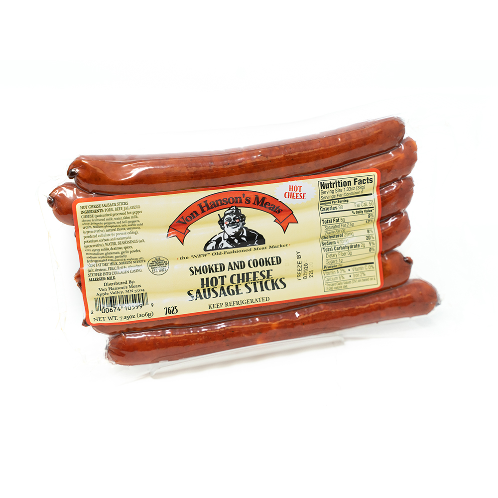 Hot Cheese Snack Sticks shopvonhansons