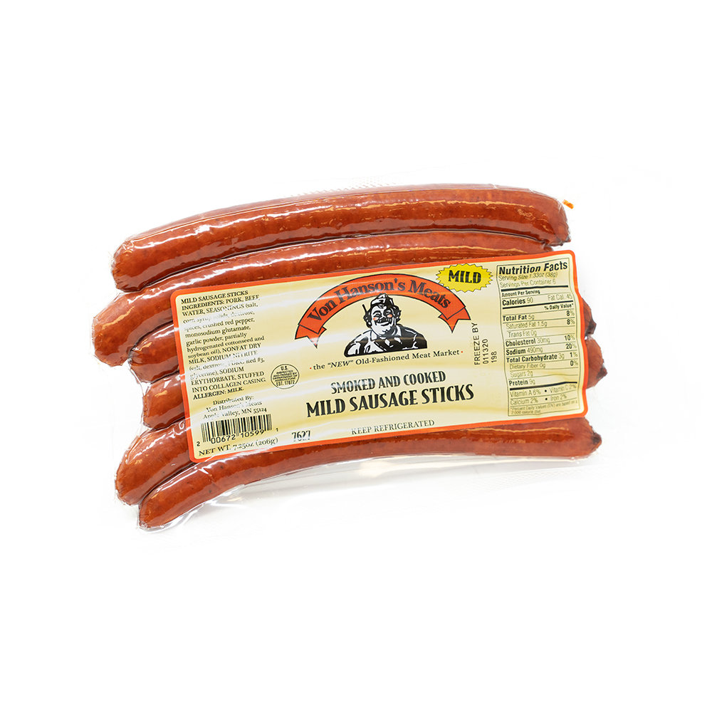 Mild Sausage Snack Sticks shopvonhansons