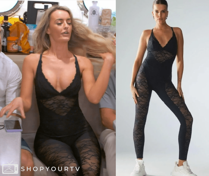 Below Deck Mediterranean: Season 9 Episode 7 Ellie's Black Lace Sheer
