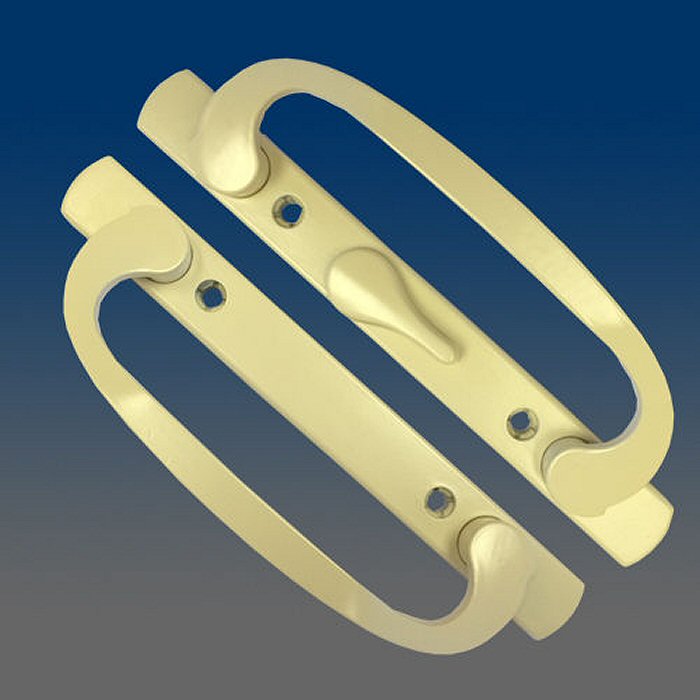 PATIO DOOR HANDLE SET WHITE REPLACEMENT PD2010BEIGEOFFSET Shopyst