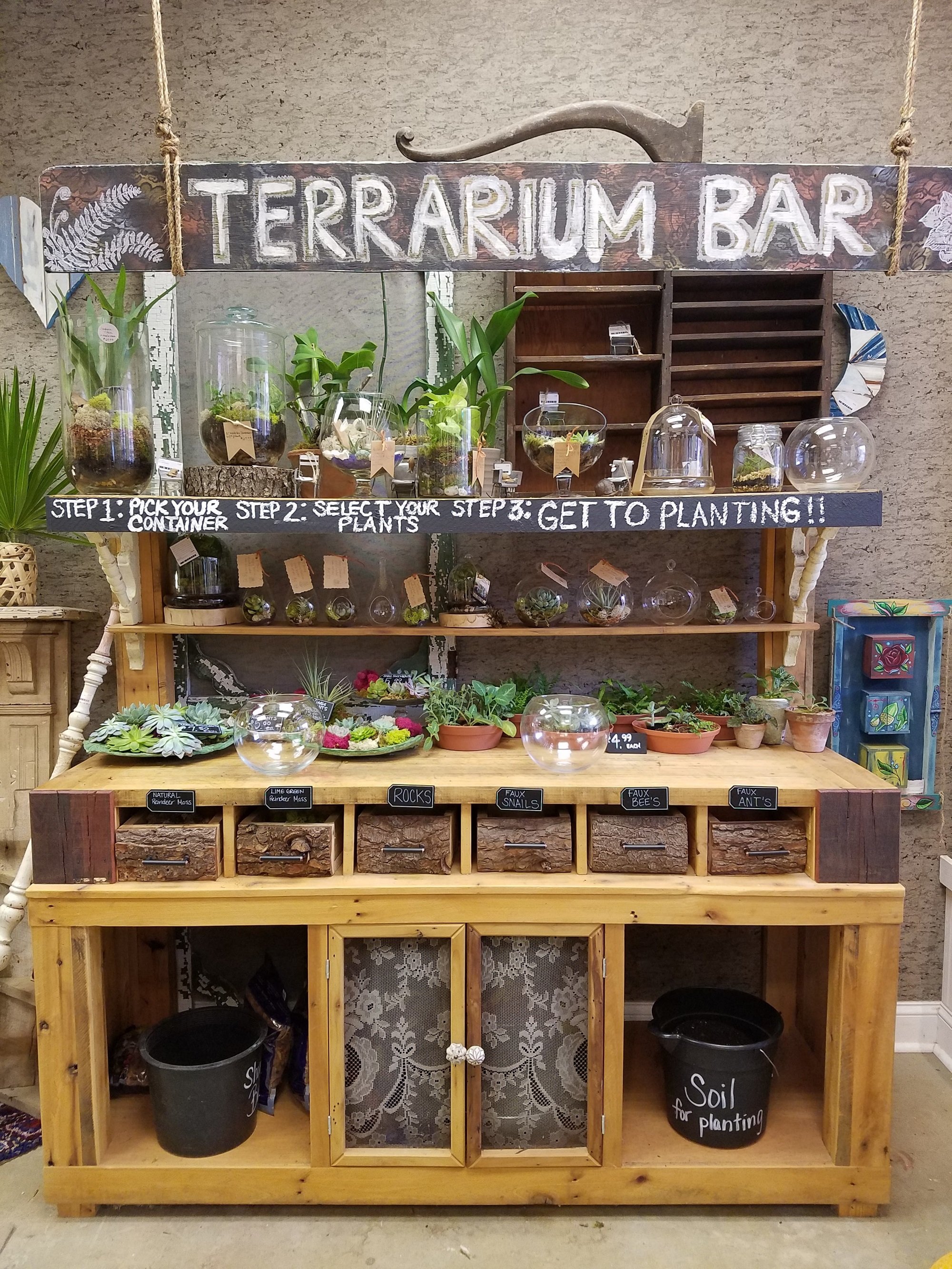 Trying Out The Terrarium Bar at Bleached Butterfly Shorebread