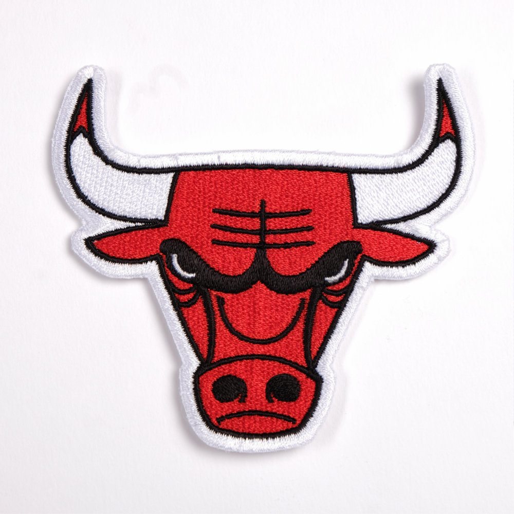 Chicago Bulls Logo Patch Shoreline Embroidery