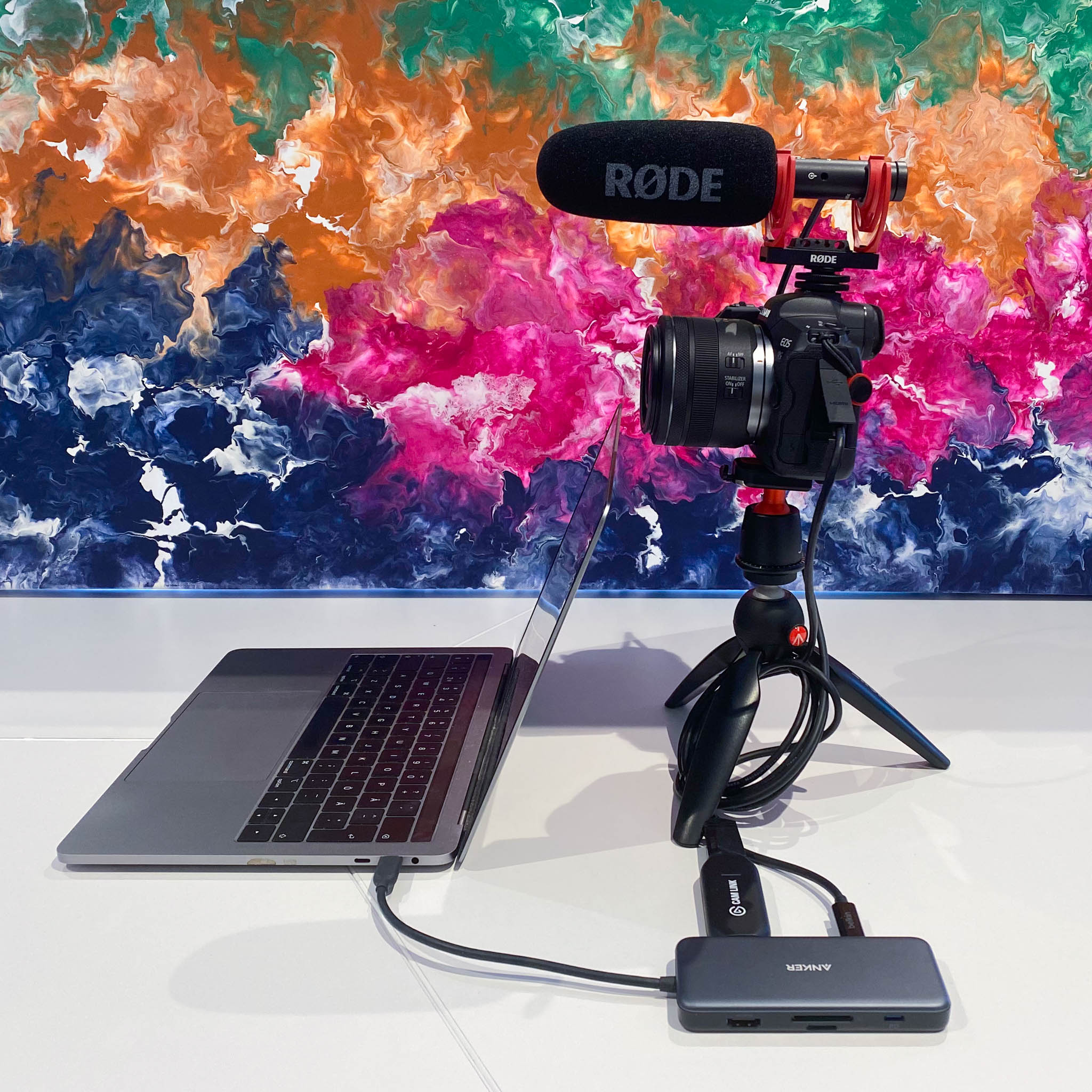 Grym setup för videokonferens Shoreline Labs