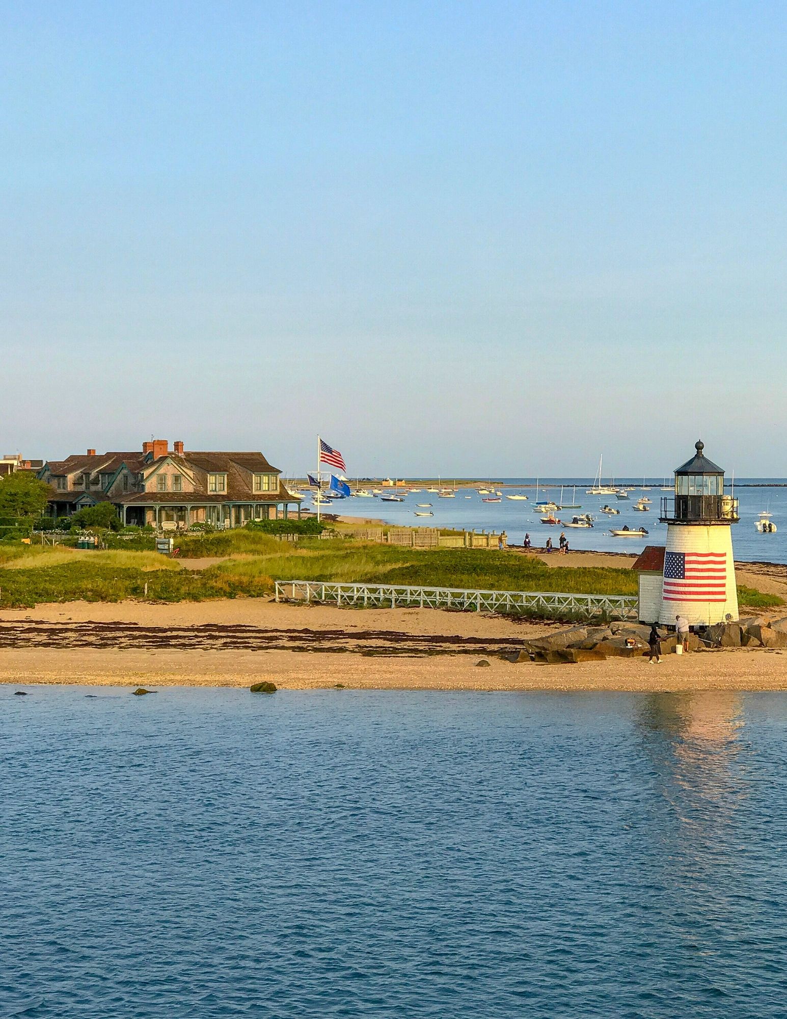 Brant Point Nantucket Sunday Morning Stroll Shorelines Illustrated
